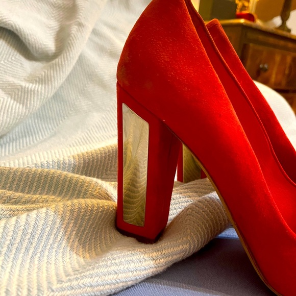 100% authentic DIOR red heels with mirror accents - Picture 2 of 4